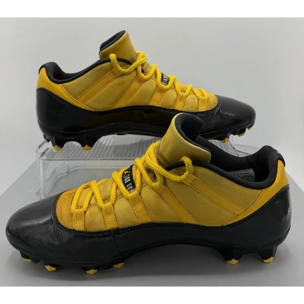 Nike Air Jordan 11 Retro Low TD Football Cleats Uni Gold Promo Sample Size 13.5